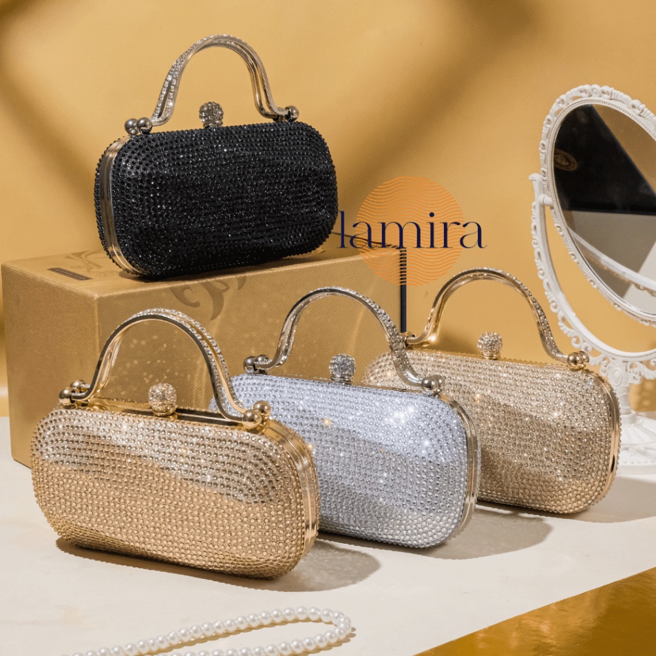 Lihat Disini Tas Pesta Wanita D352 Mewah Model Terbaru Clucth Jinjing Party Bag Selempang HandBag Pr