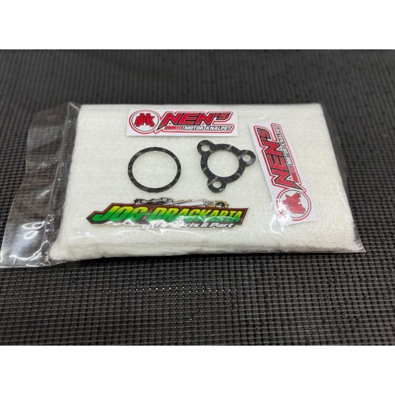 GASWOLL GASBUL KNALPOT NENS SET PAKING KNALPOT DAN PAKING SLINCER ORIGINAL NENS NINJA R SS RR NEW OL