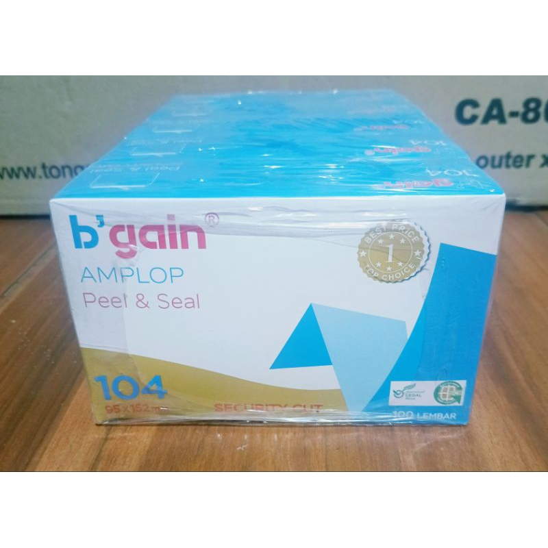

100 Pcs Amplop Polos B'gain 104 Besar 95 x 152 mm