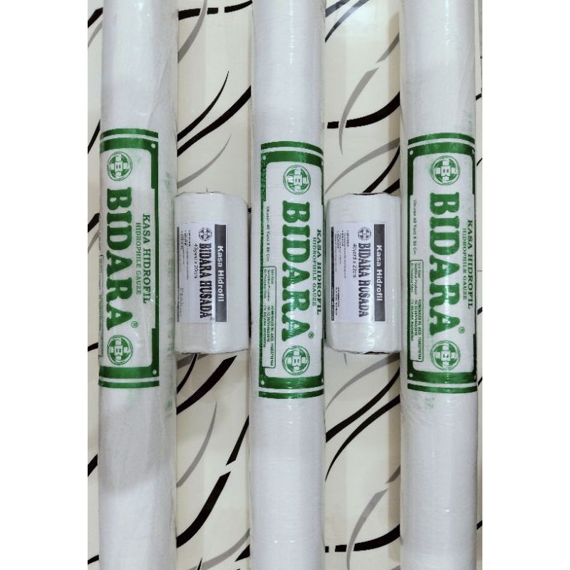 Kasa gulung Hidrofil ukuran 40x20 / 40x80 Bidara Husada