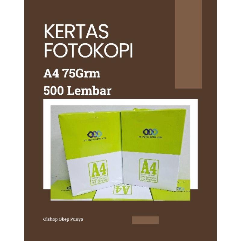 

KERTAS FOTO COPY HVS A4 75grm