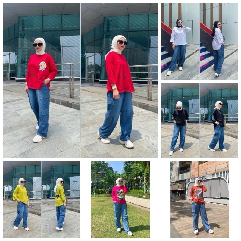 ONE SET CELANA CARGO JEANS DM3.CLOTH