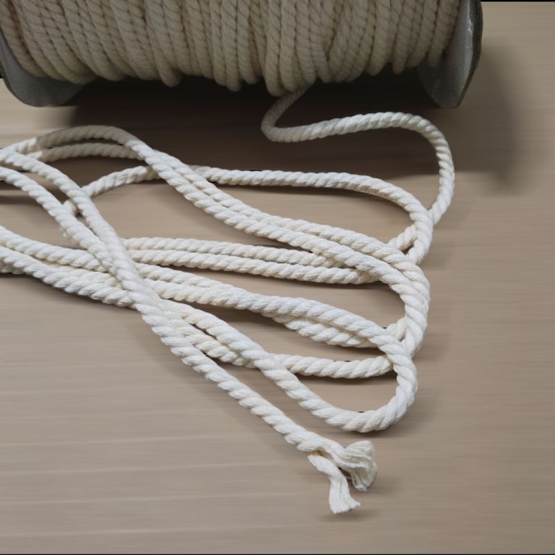 Tali katun kepang/tali macrame dll.5mm