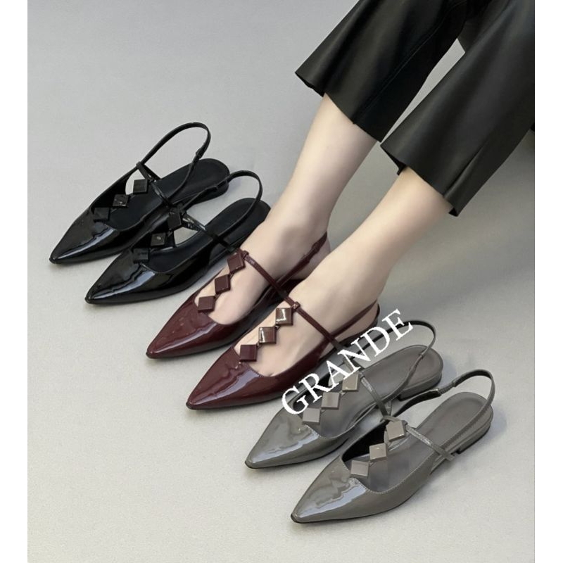 Sepatu Wanita sepatu mules hak 2cm PAN 01