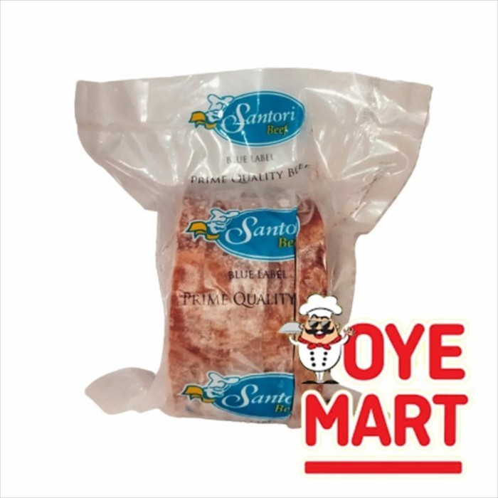 

BLUE LABEL SANTORI BEEF SIRLOIN 1KG ISI 5 PCS/DAGING STEAK SAPI 1000GR