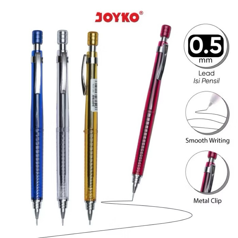 

Pensil Mekanik JOYKO MP-07A Ecer 1 Biji / Pensil Joyko 0.5 mm Cetekan ORIGINAL 100% / Joyko Mechanical Pencil
