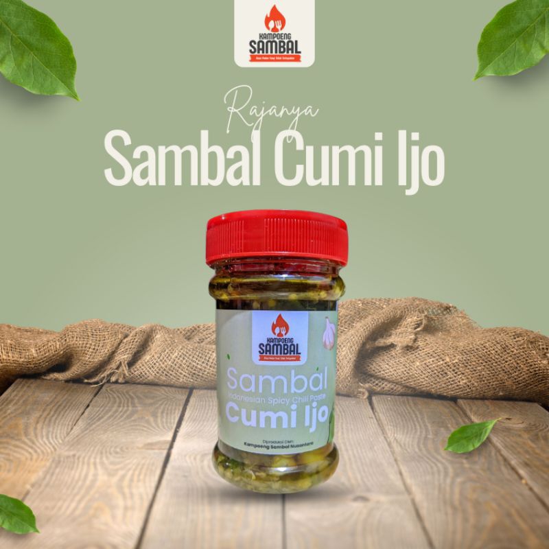 

Sambal Cumi Ijo Pedas 120 gram Kampoeng sambal
