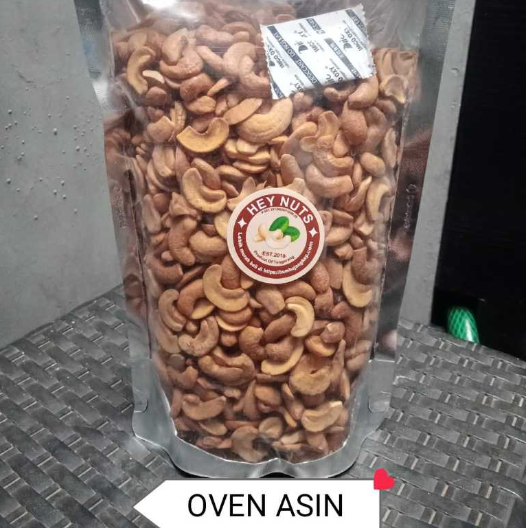 

Kacang Mede Pecahan Belah Dua Panggang, Mete Oven Matang 100 gram