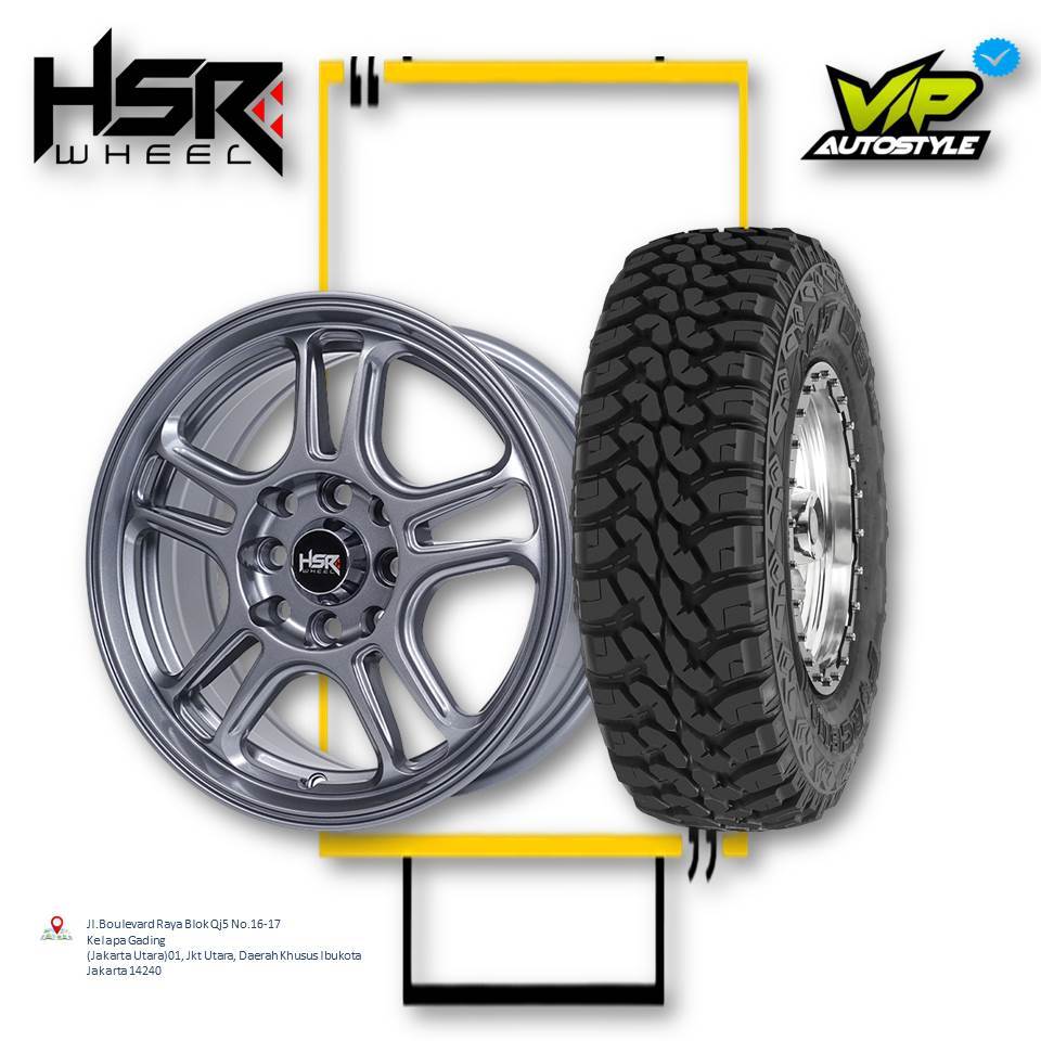 HSR NX SPO R14 - Velg Mobil Offroad Untuk Kijang Kapsul Promo R14 - HSR Jakarta Utara