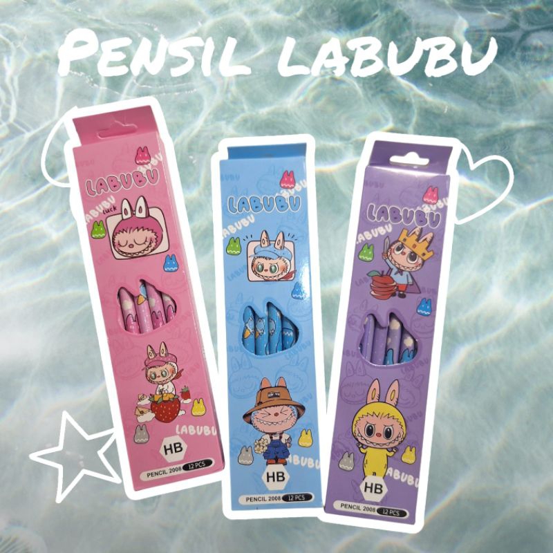 

Pensil Labubu 12pcs
