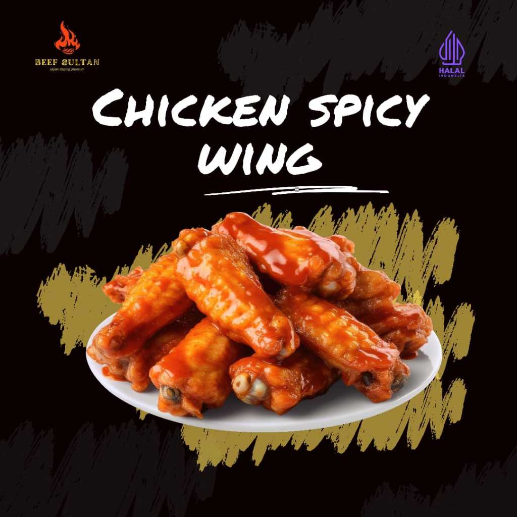 

Chicken Spicy Wings ala Pizza Hut 500gr | Ayam Spicy WIngs Siap Makan | Daging Sayap Ayam Pedas Pizza Hut | Sayap Ayam Marinasi Bumbu Pedas | Makanan Beku Olahan | Daging Ayam Halal Potongan Sayap