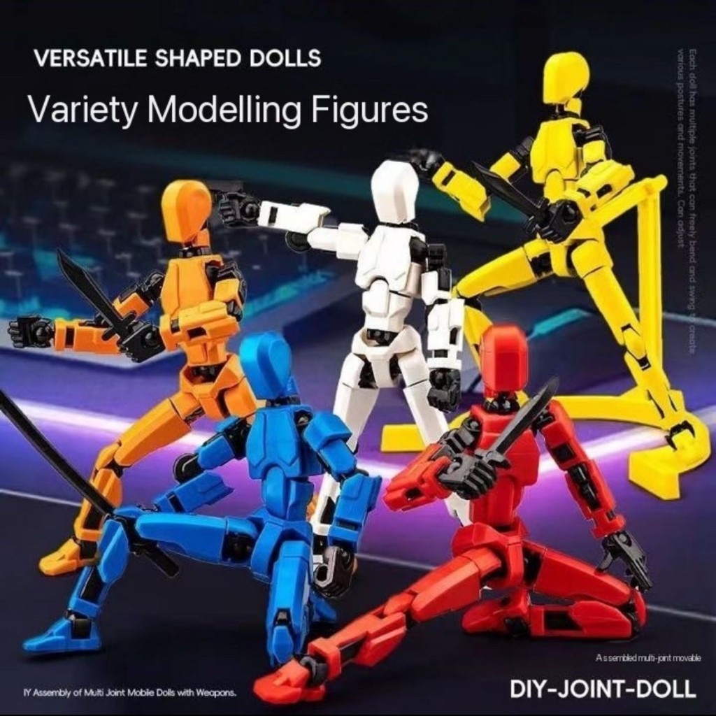 Mainan Anak DUMMY 13 SUPER ROBOT DIY Mainan Robot Pose Berbagai Gerakan Mainan Anak Perempuan