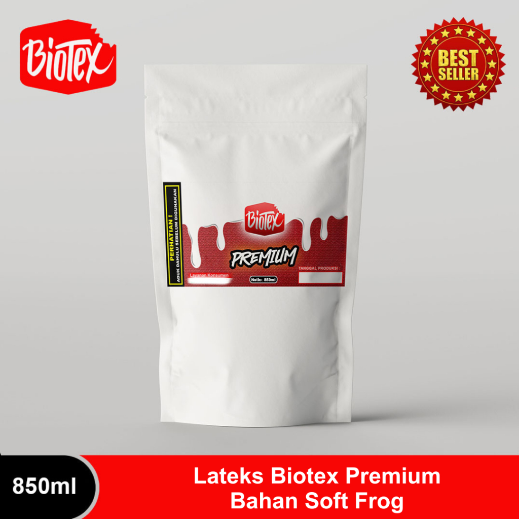 Lateks Biotex Premium Bahan Bikin Soft Frog 800 Ml