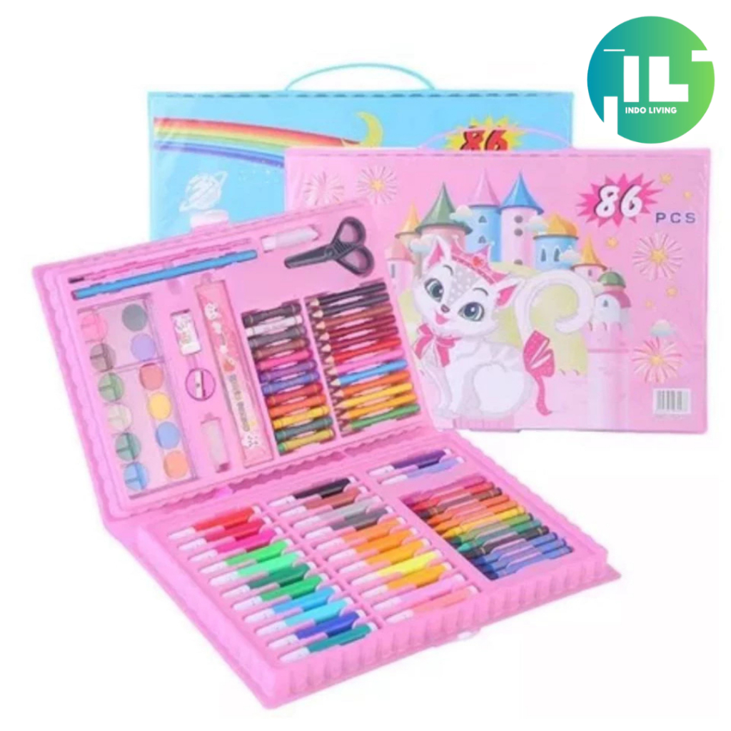 

IL-Crayon menggambar anak |set crayon lengkap isi 68 pcs