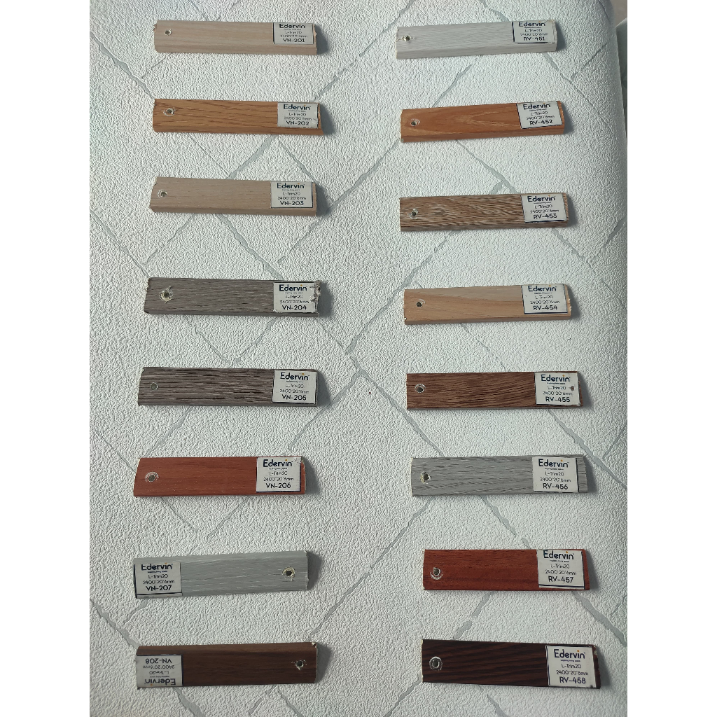 LIST SUDUT SIKU L - Lis L - Lis siku - Lis penutup PVC - Lis L Vinyl /Parkit /SPC - Ending PVC-2CM