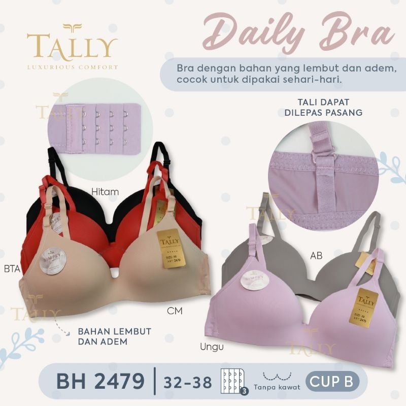 DWB-BH TALLY 2479/BH TALLY BUSA TIPIS/BH TALLY TANPA KAWAT