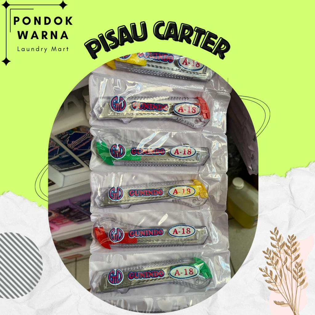 

Pisau carter / Pisau carter warna warni