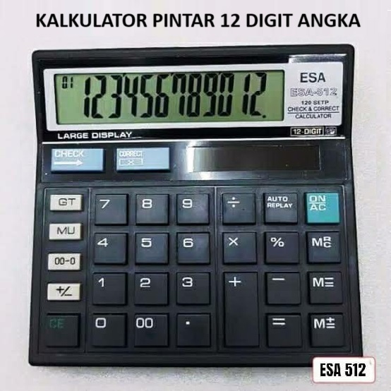 

COD Kalkulator Plus baterai 12 Digit Angka / Calkulator Elektronik Plus Baterai Untuk Sekolah dan Kantor | Kalkulator Pintar | Alat Hitung