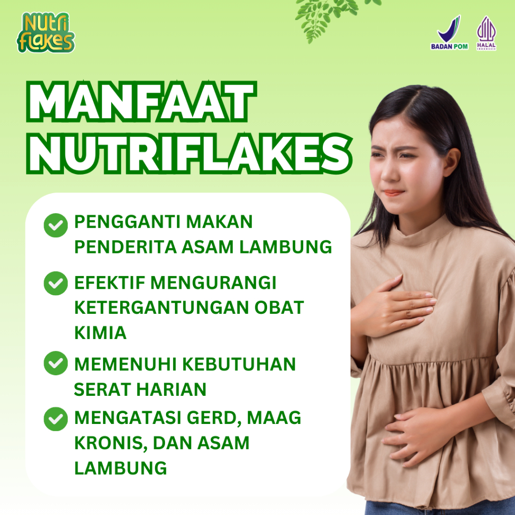 

GFD [LEBIH HEMAT] Paket 3 Box Nutriflakes - Sereal Umbi Sehat untuk Atasi Asam Lambung, Maag dan