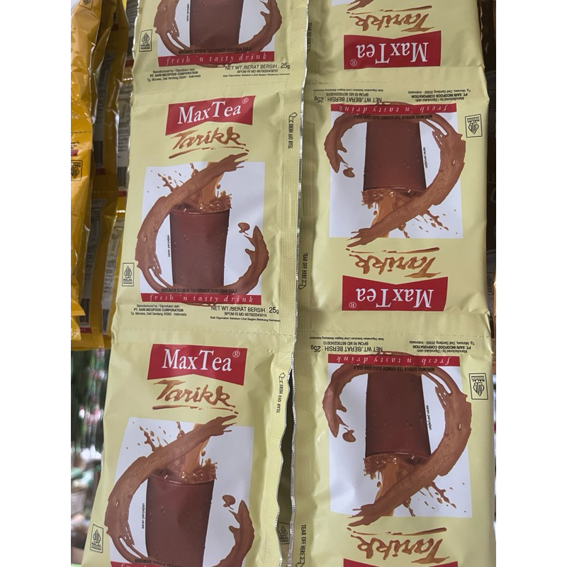 

maxtea teh tarik 25g 10 sachet / Max Tea Tarik