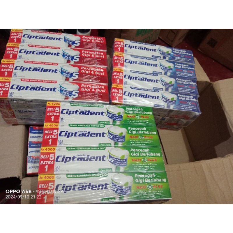 (3 biji) CIPTADENT 75 GRAM