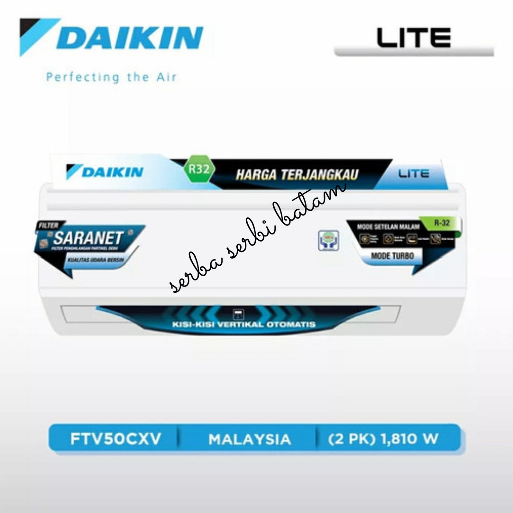 Daikin AC Split 2 PK FTV50CXV14 STV50CXV RV50CXV14 FTV50CXV 14 50CXV14 - Unit Only BATAM