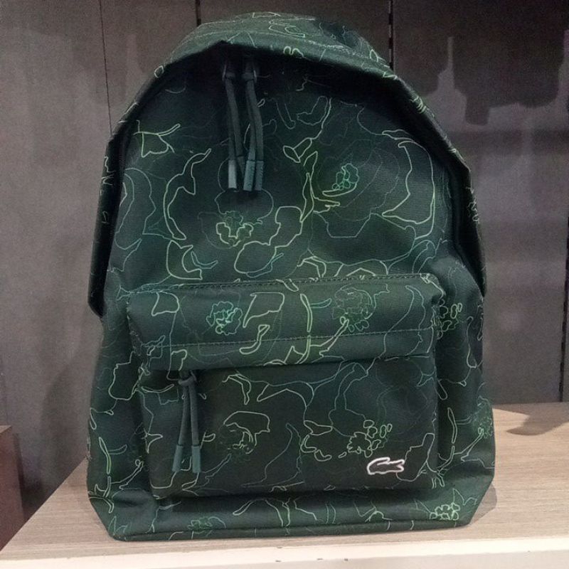 Tas Ransel Backpack Lacoste Original Hijau