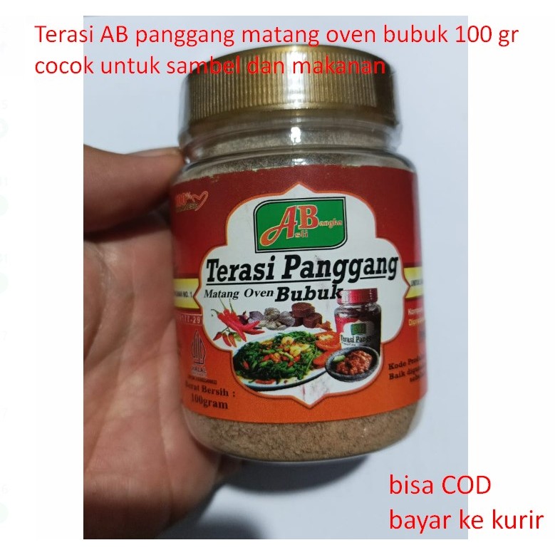 

Terasi AB panggang matang oven bubuk 100 gr cocok untuk sambel dan makanan