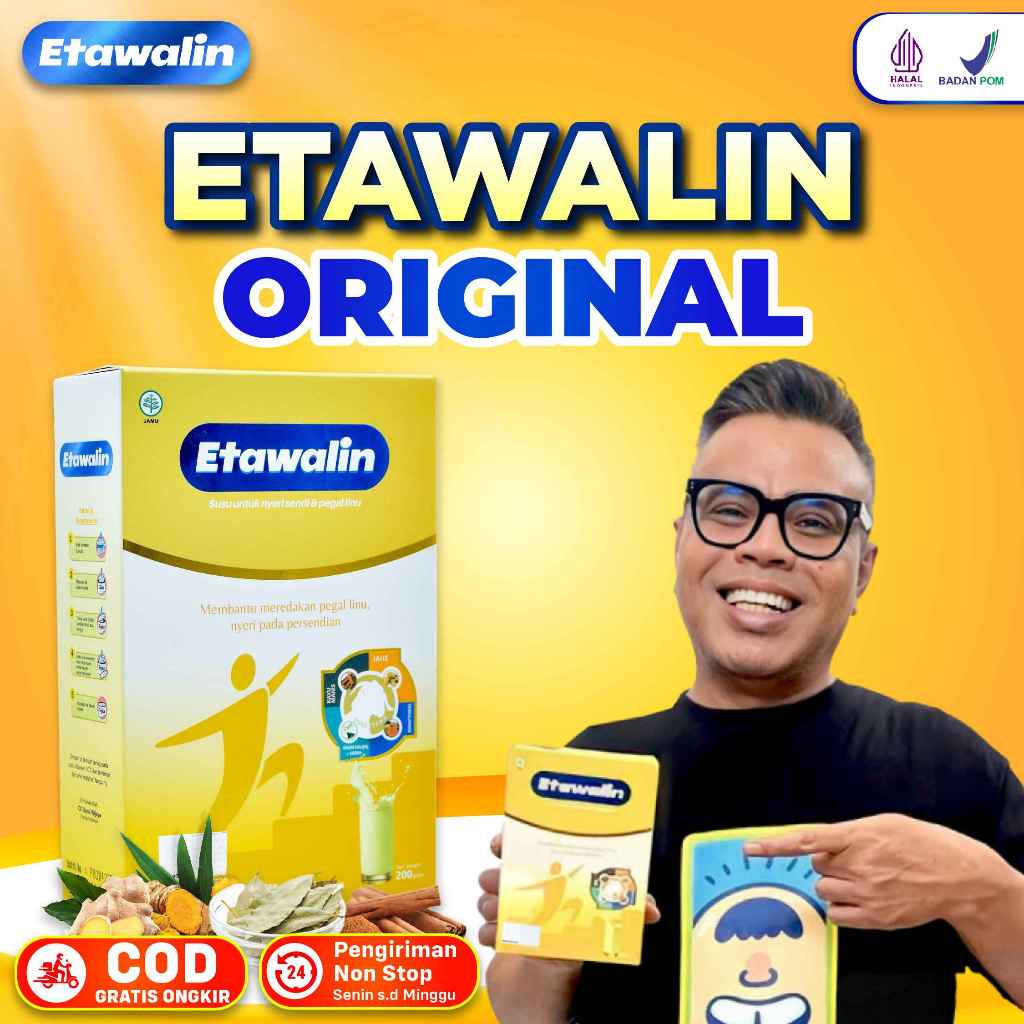 

Susu Etawalin 1 Box - Susu Etawa Bubuk Atasi Nyeri Pinggang Sendi Lutut Rematik Asam Urat si 200 gr