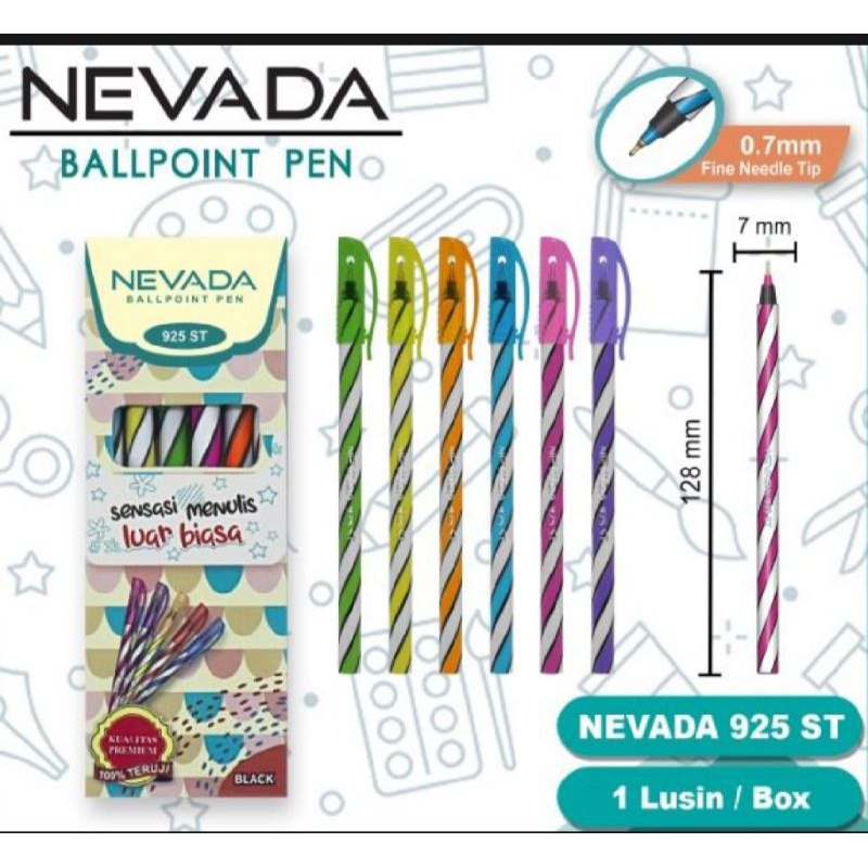 

pulpen nevada perpack isi 12