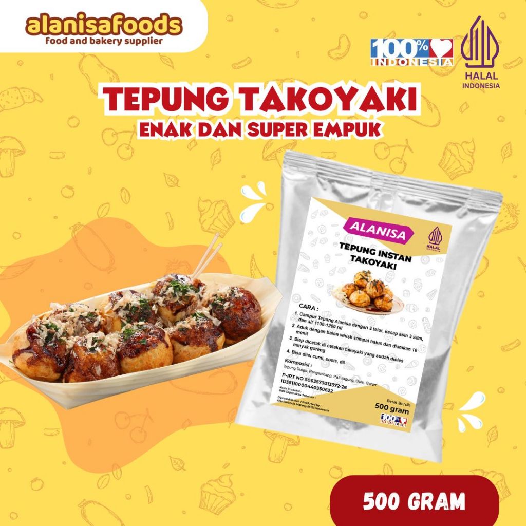 

Tepung Premix Takoyaki Original 500gr
