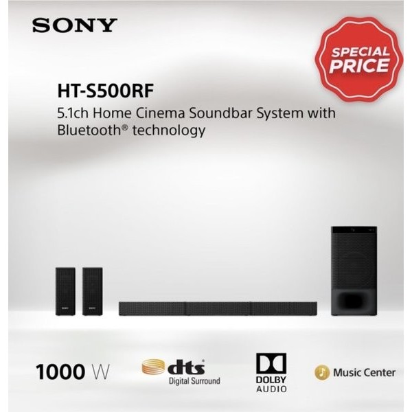 EKS-DISPLAY - SONY HT-S500RF Home Theatre System 5.1ch Soundbar Speaker Bluetooth Dolby Digital