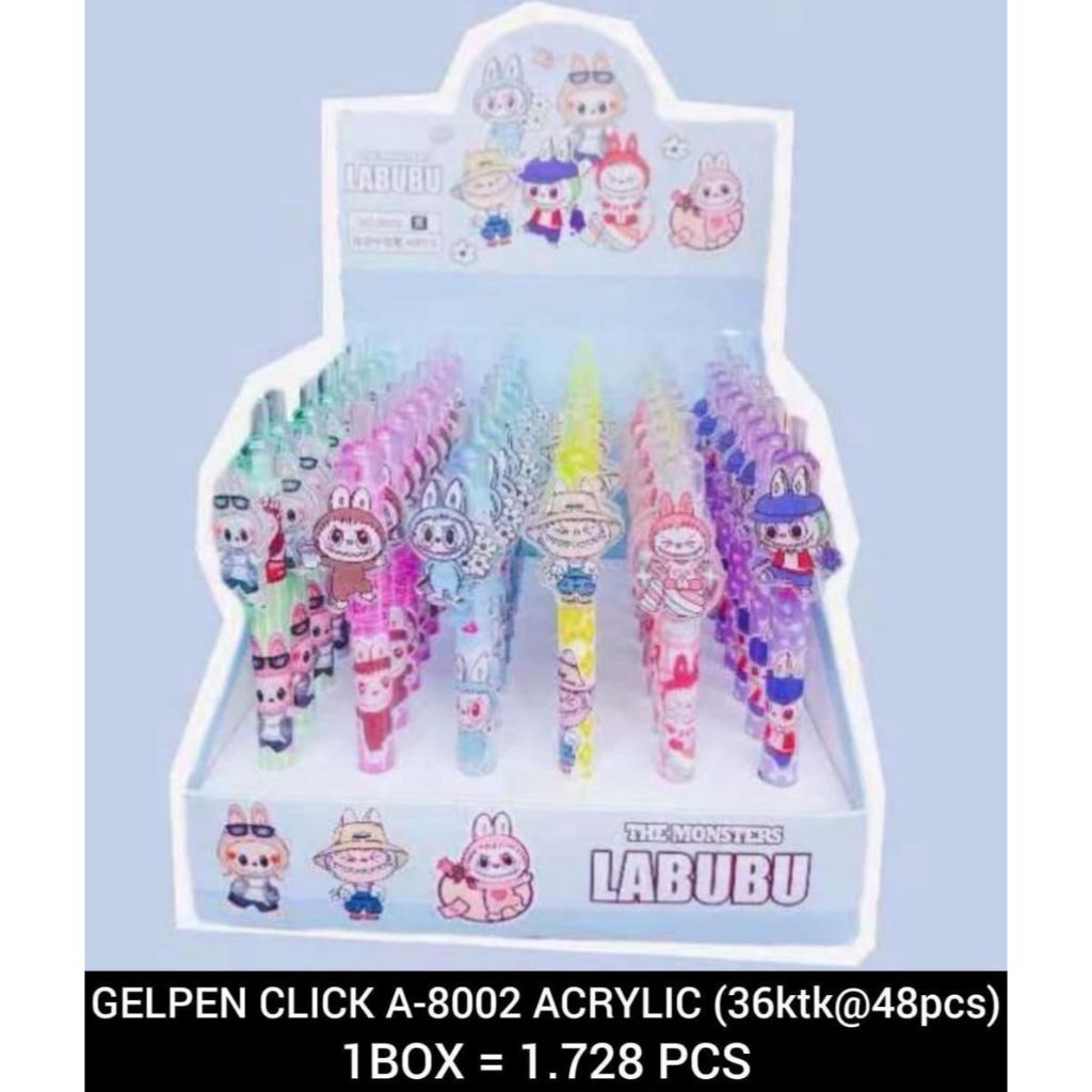 

1pcs BALLPOINT BT 21 FANCY BOLPEN Labubu PULPEN FANCY LUCU Viral Eceran