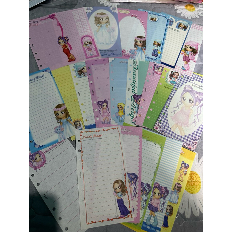 

23 lembar kertas binder orji korea asli sesuai foto