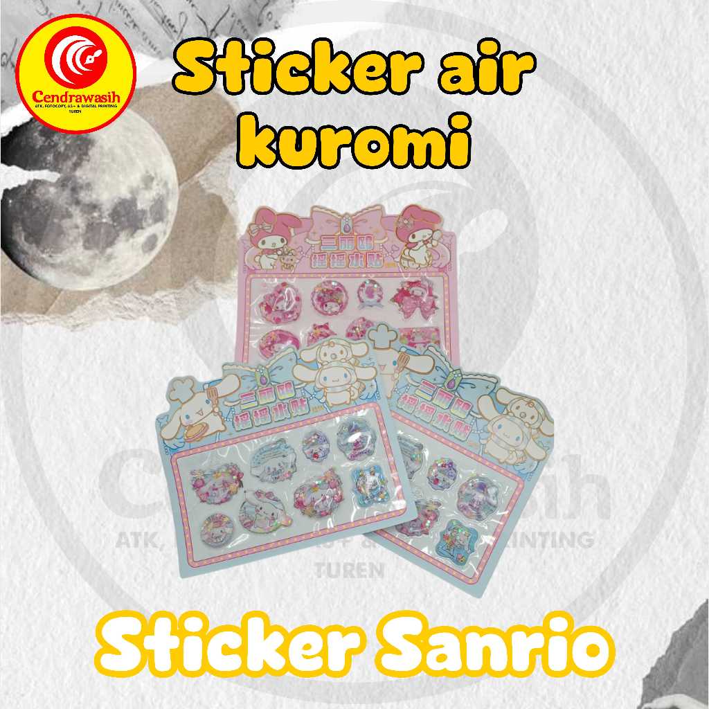 

STIKER AIR XQ-801 KUROMI/STIKER ANAK/STIKER AIR KARAKTER/STIKER AIR SANRIO