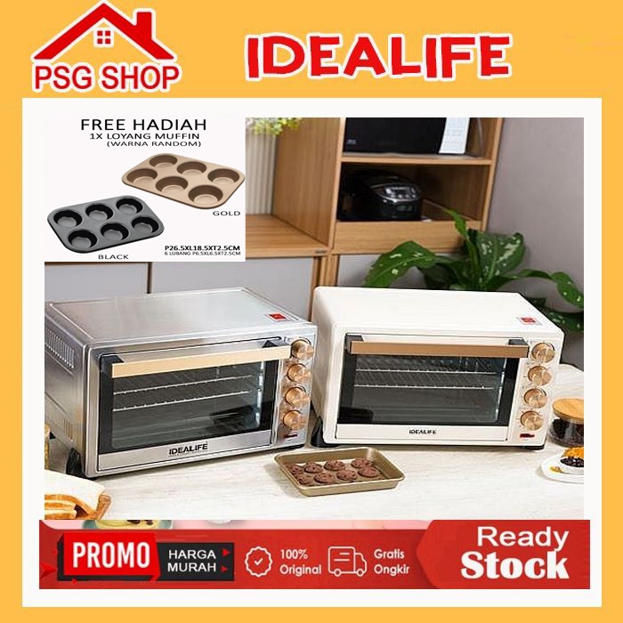 IDEALIFE Oven Listrik Low Watt Kapasitas 35 Liter IL-335 / IL335