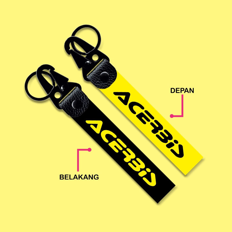 GANTUNGAN KUNCI PREMIUM LOGO ACERBIS KEYCHAIN MOTORSPORT SEPEDA MOTOR AKSESORIS VARIASI HELM JERSEY 