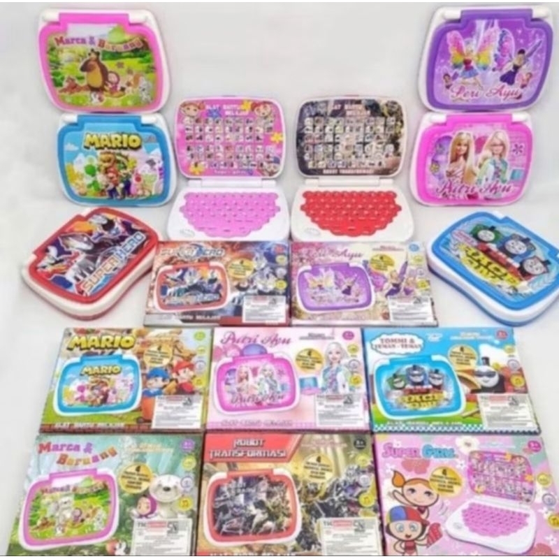 (NO LAYAR) MAINAN LAPTOP ANAK 4 BAHASA LAPTOP MAINAN 4 BAHASA MAINAN EDUKASI ANAK LAPTOP EDUKAI ANAK