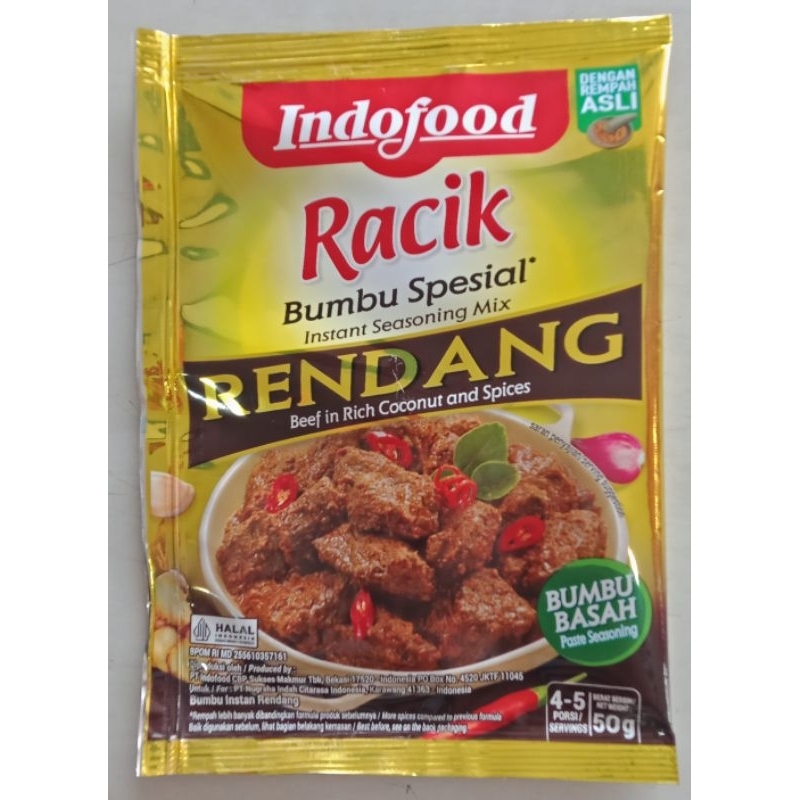 

indofood Bumbu racik rasa rendang 50gram