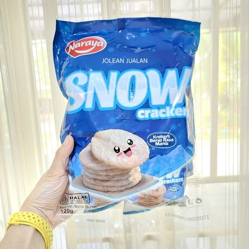 

NARAYA Snow Crackers 120gr isi 12pc Rasa Manis