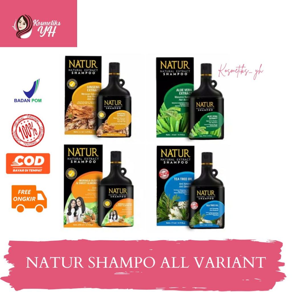 SHAMPO NATUR EXTRACT GINSENG SHAMPO UNTUK RAMBUT RONTOK NATUR SHAMPO GINGSENG