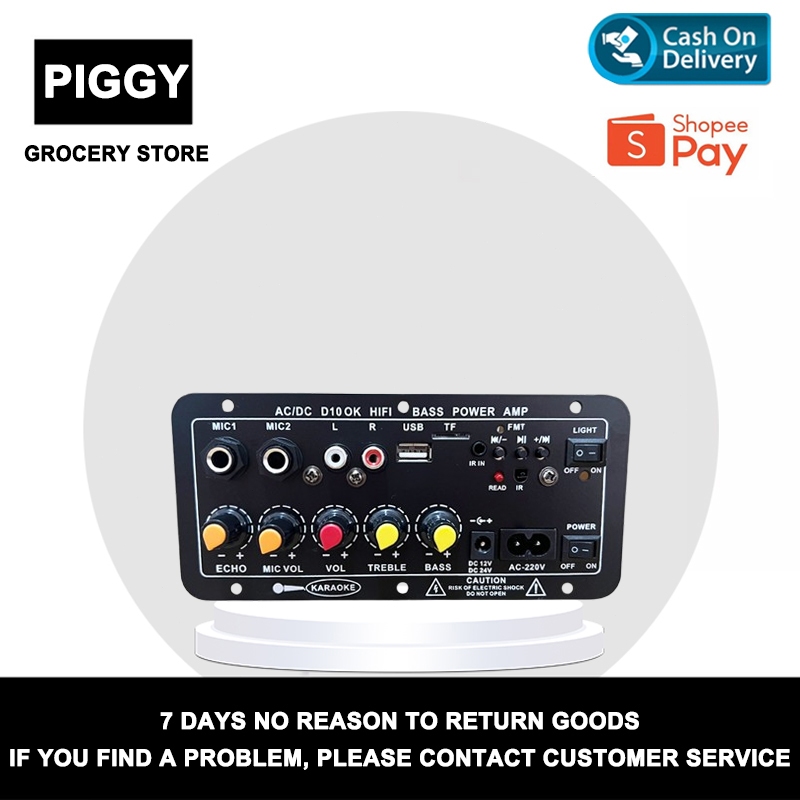 Amplifier Bluetooth D10 5.0 - Bass Reflex [DIY Mobil & Sound System] [Amplifier Bluetooth Super Bass