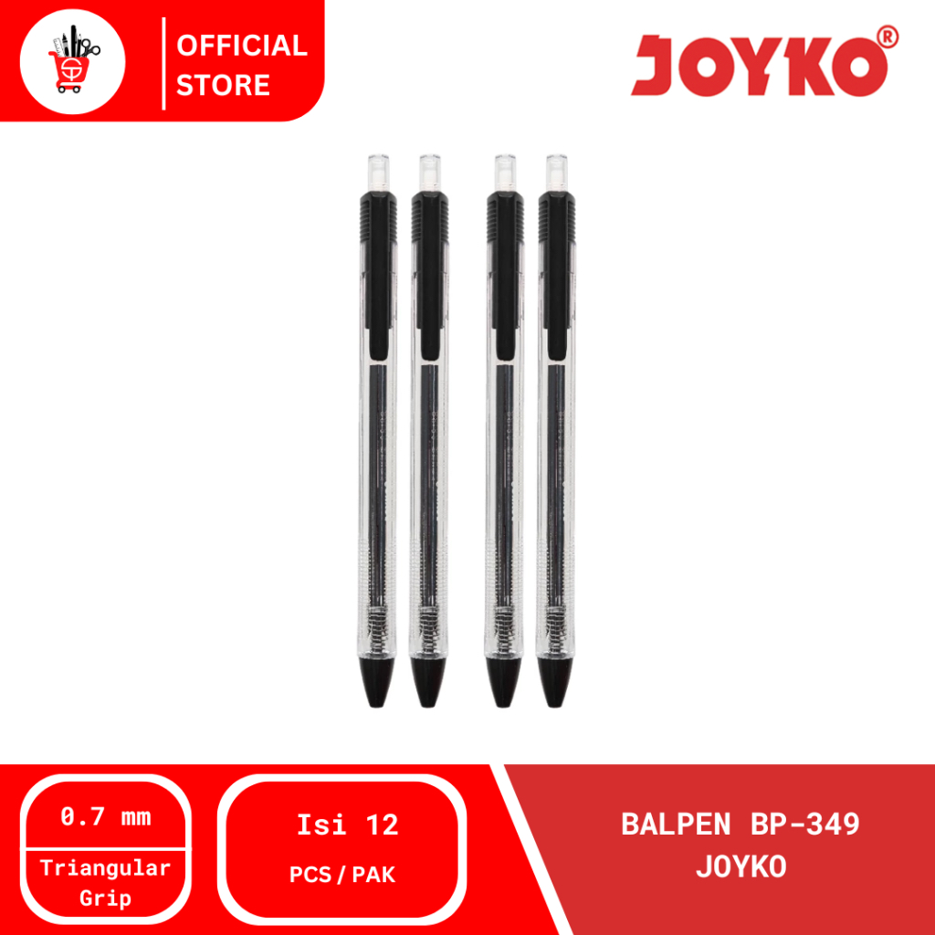 

Ballpoint | Pulpen | Balpen Joyko BP-349 Vokus Trans (12 PCS)