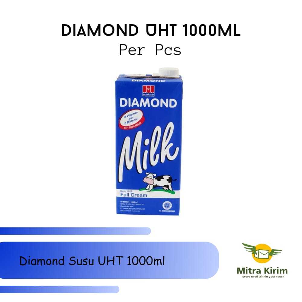 

Diamond Milk Susu Full Cream UHT 1000ml Per Pcs