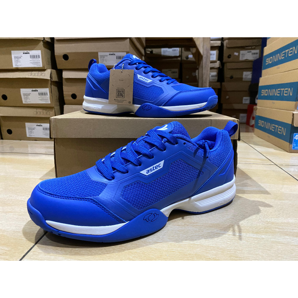 New Sepatu Badminton Original Olahraga Astec Pink