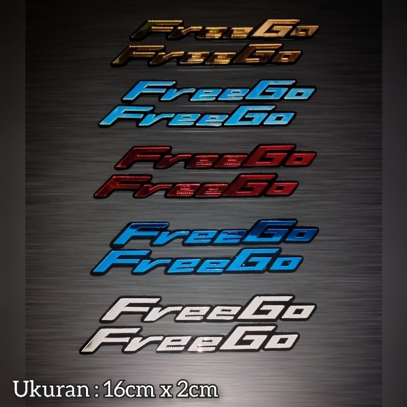 EMBLEM TIMBUL AKRILIK YAMAHA FREEGO HARGA SEPASANG
