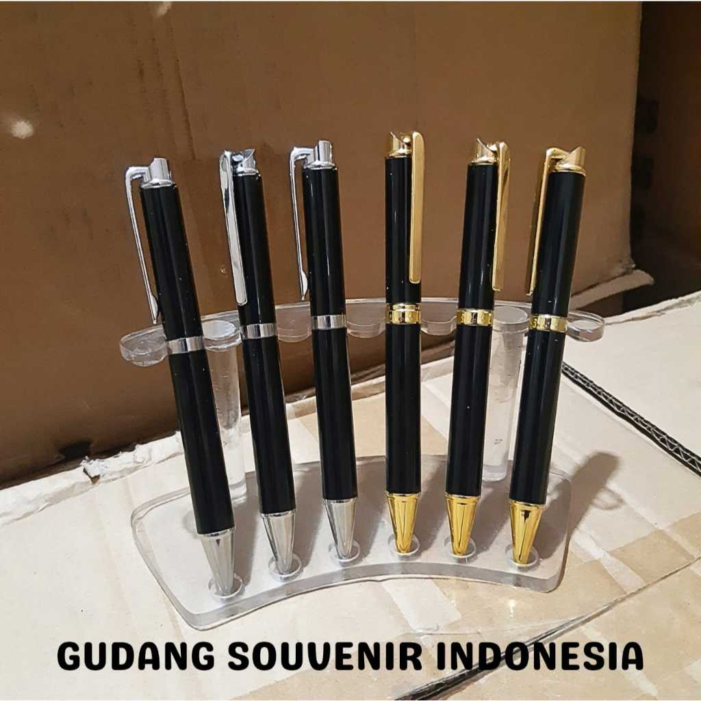 

Pulpen Metal Besi 309 / Pulpen Souvenir Bisa Custom Nama Logo / Pulpen Besi 309