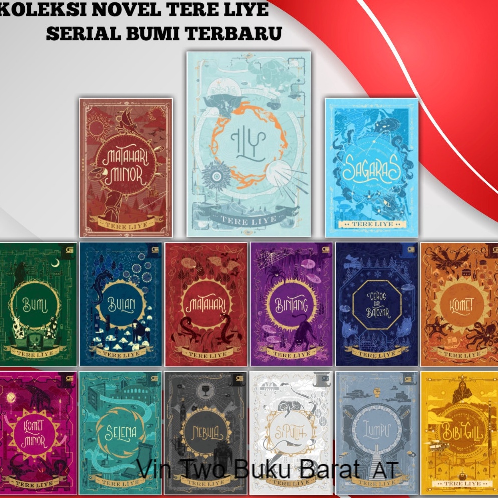 KODE N92V Bebas Pilih Buku Novel Tere Liye Series Paket Lengkap Serial TereLiye Bumi Bulan Matahari 
