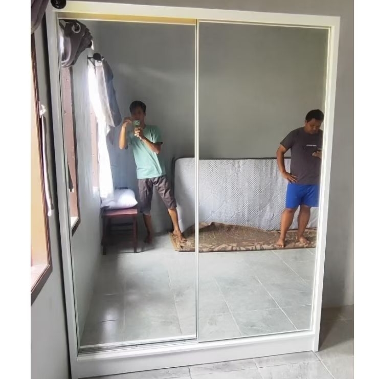 Lemari pakaian/lemari pintu 2/lemarin full kaca lemari pintu slidiing/lemari pintu geser