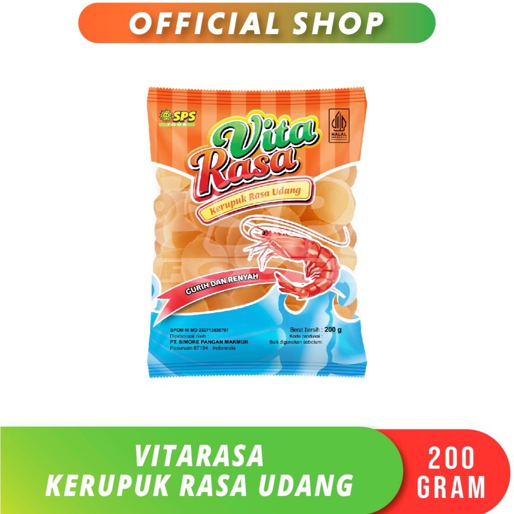 

Vitarasa Kerupuk Udang 200 Gr (1 Pack)